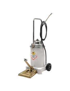 INGRASSATORE MANUALE A PEDALE CARRELLATO CON SERBATOIO DA 13 KG.