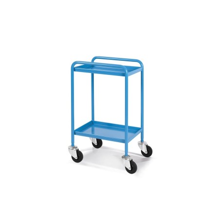 CARRELLO PORTATUTTO A 2 PIANI COMBI L-555mm P-445mm H-845mm BLU RAL 5012 FAMI FCR00210004