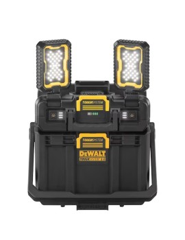 DOPPIA TORCIA LED 4000 LUMEN CON VASCA PORTAUTENSILI APERTA DEWALT DWST08061-1